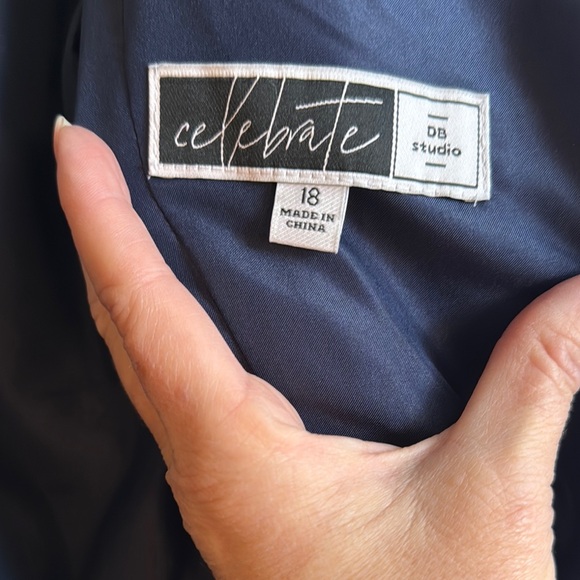 DB Studio Celebrate Navy Dress - Picture 1 of 5